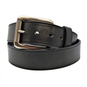 Belt Men's Black Latigo Leather Strap