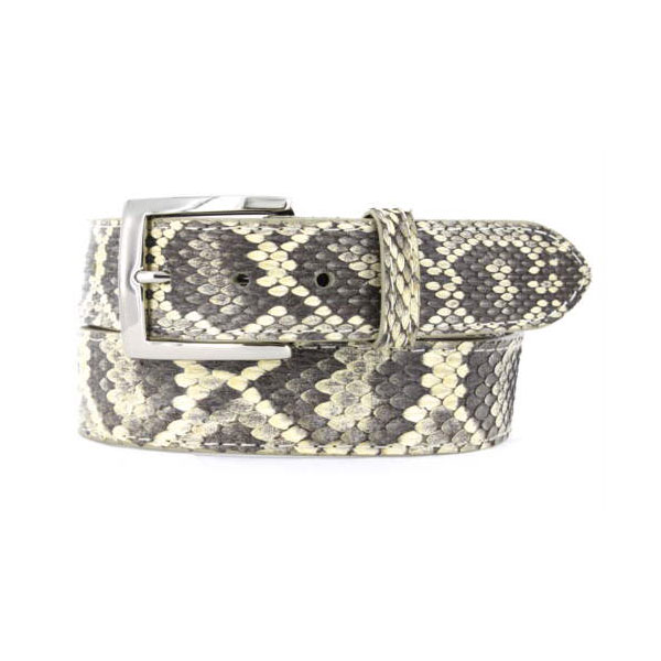 Rattlesnake skin belt mens Clearance