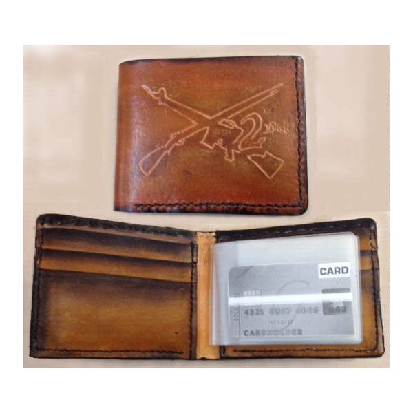 Handmade Wallet Genuine Leather 2nd Amendment Wallet