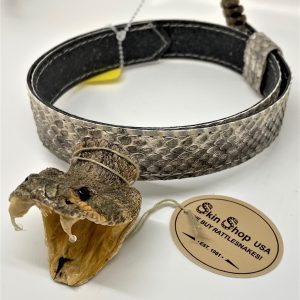 Genuine Rattlesnake Head and Rattle Hatband