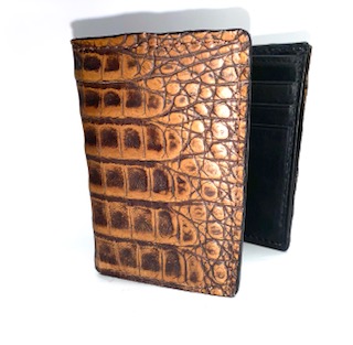 Genuine Crocodile Bi-Fold Wallet by Trafalgar Men's Accessories