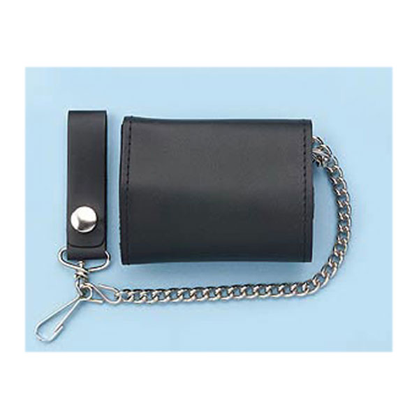 Wallet Biker wallet tri fold with chain