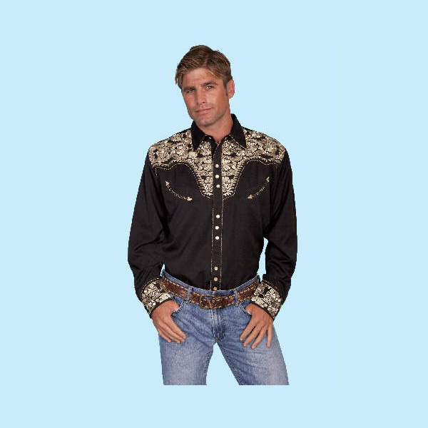 scully-gunfighter-embroidered-shirt