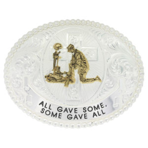 Montana Silversmiths All Gave Some, Some Gave All Western Belt Buckle