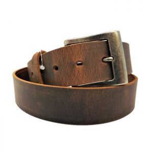 Handmade Distressed Brown Leather Casual Belt