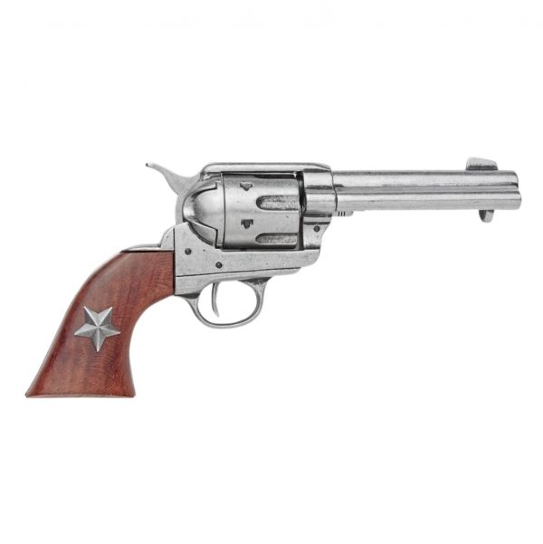 Replica M1873 Grey Finish Six Shooter Revolver Non-Firing