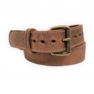 Handmade Steelcore Leather Holster Belt Distressed Brown
