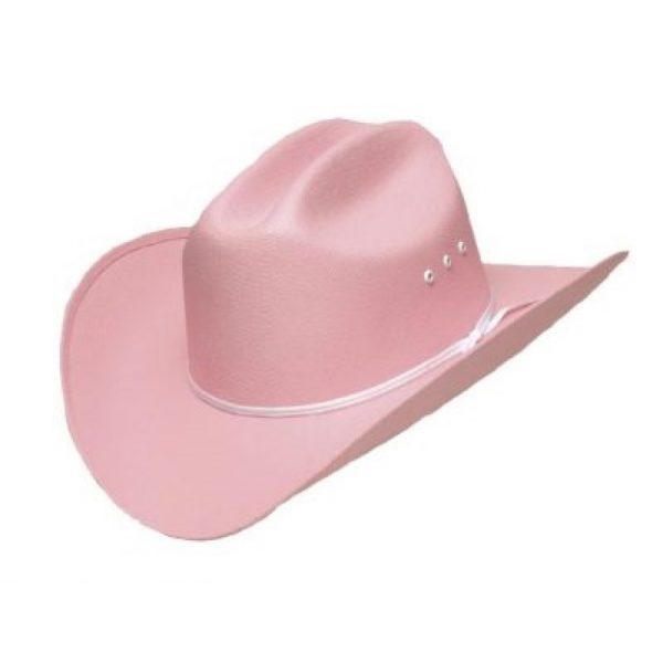Cattleman Pink Straw Childs Hat